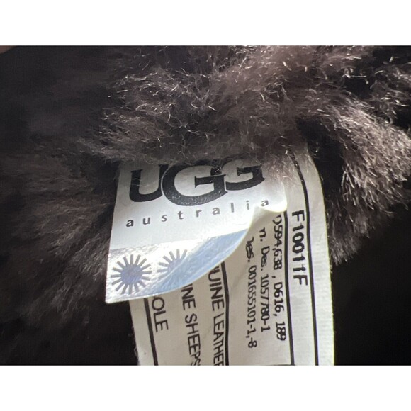 UGG Australia Bailey Triplet Shearling Tall Boots Size 5 Buttons Dark Brown - Picture 9 of 11